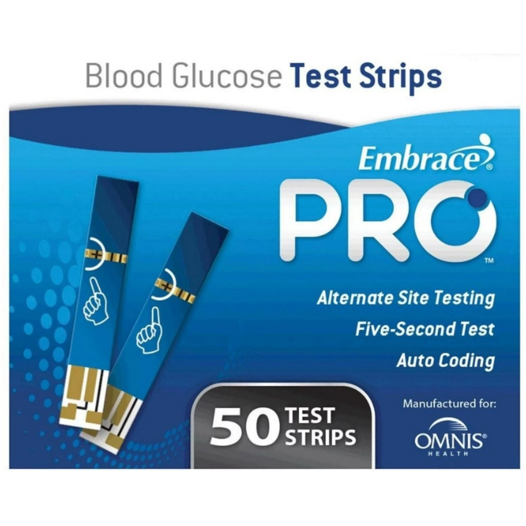 Embrace PRO Blood Glucose Test Strips, 50 ea