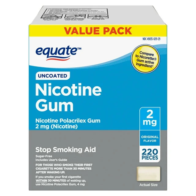 Equate-Uncoated-Nicotine-Polacrilex-Gum-2-mg-Original-Flavor-220-Count_69de6576-f5f6-48fc-baca-cc3050a272ff.95b9b70b1d36732a06b80b7d6f22916b.webp