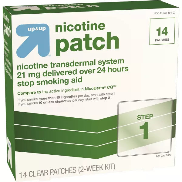 Nicotine Stop Smoking Aid Clear Patches Clear Step 1 - up&up™