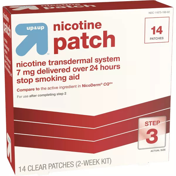 Nicotine Stop Smoking Aid Clear Patches Step 3 - 14ct - up&up™