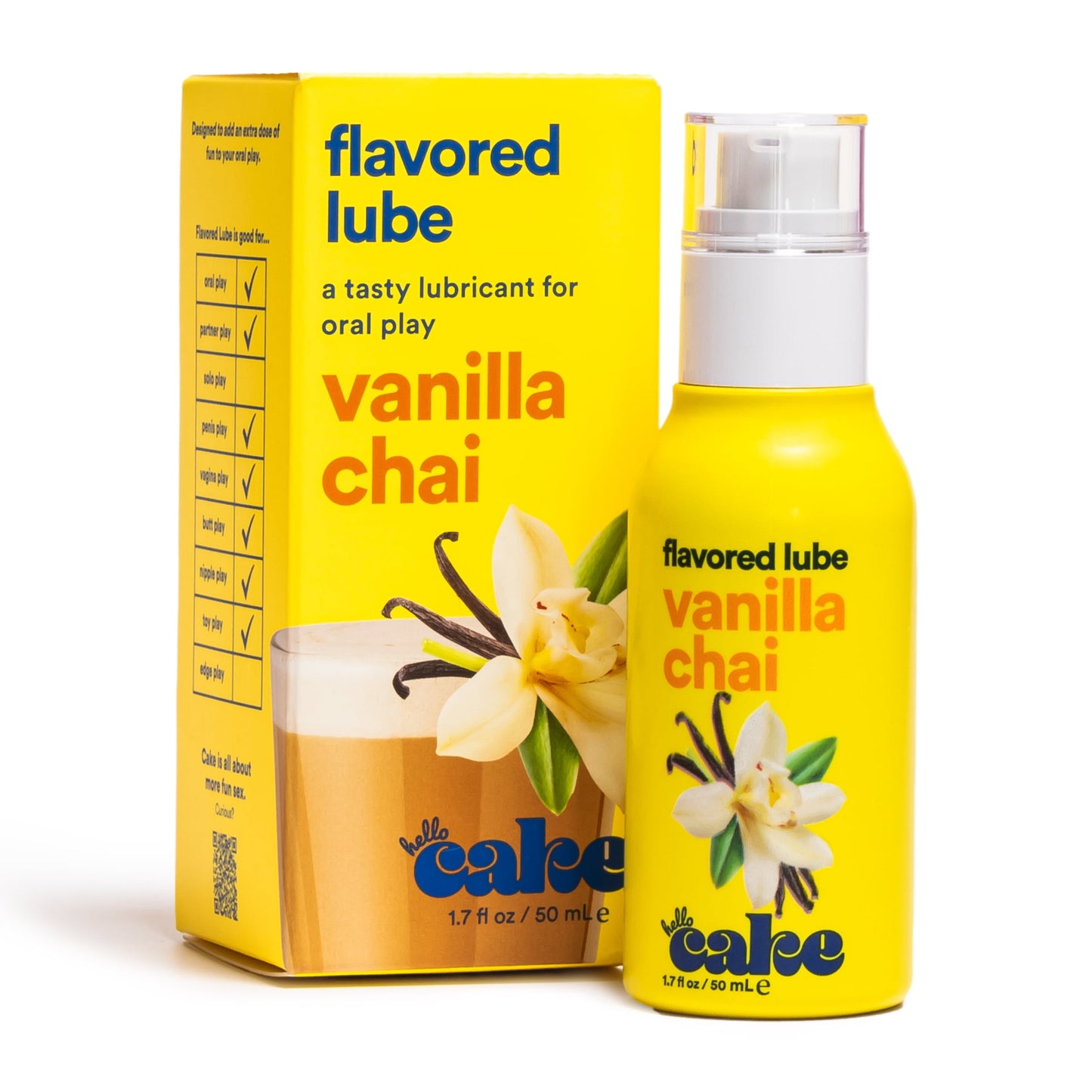 Vanilla Chai Edible Water-Based Lubricant – pH Balanced, 1.7 oz