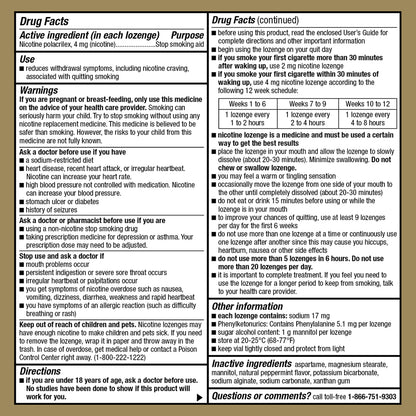 GoodSense® Nicotine Polacrilex Lozenge 4 mg