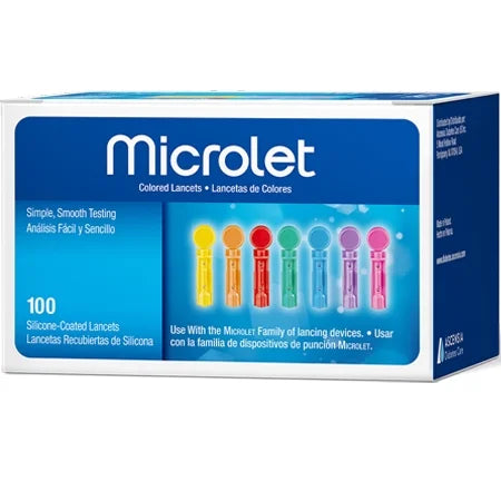 Contour Microlet Color Lancets 100 Pack