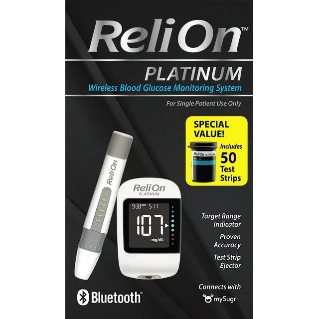 ReliOn Platinum Blood Glucose Monitoring System