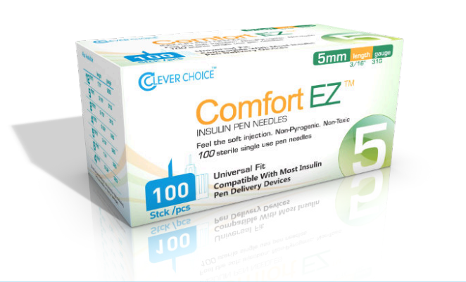 Clever Choice Comfort EZ Insulin Pen Needles - 31G 5mm