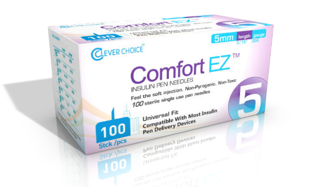 Clever Choice Comfort EZ Insulin Pen Needles - 32G 5mm