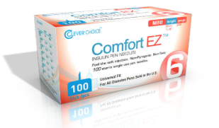 Clever Choice Comfort EZ Insulin Pen Needles - 33G 6mm