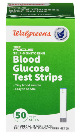 Walgreens True Focus Self-Monitoring Blood Glucose Test Strips 50.0 ea
