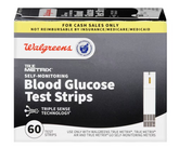 Walgreens True Metrix Self-Monitoring Blood Glucose Test Strips 60