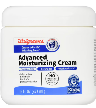 Walgreens Advanced Moisturizing Cream Fragrance Free  - 16 fl oz