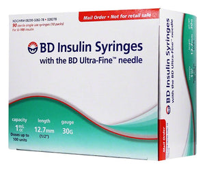 BD Insulin Syringes with BD Ultra-Fine™ needle 12.7mm x 30G x 1 /2 cc