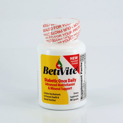 BetiVite Once Daily Diabetic Multivitamin & Mineral Support 30ct