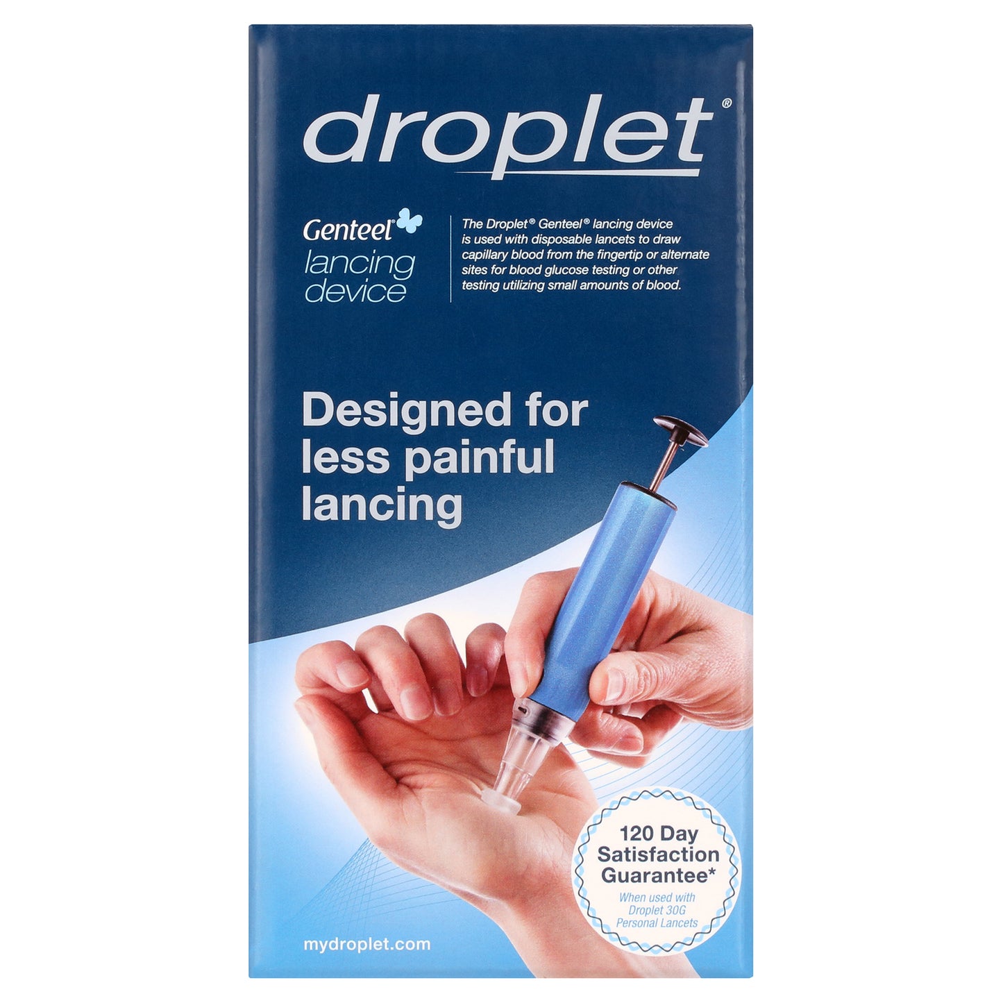 Droplet Genteel Lancing Device- Designed for Less Painful Lancing