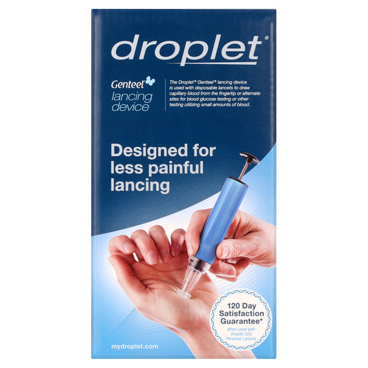 Droplet Genteel Lancing Device- Designed for Less Painful Lancing