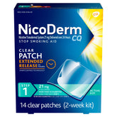 Nicoderm CQ Step 1 Extended Release Nicotine Patches to Stop Smoking, 21 Mg, 14 Count