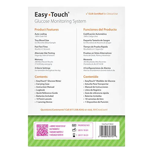 EasyTouch Glucose Monitor Kit