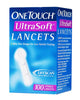 One Touch UltraSoft Glucose Lancets Box of 100