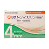 BD Nano Ultra-Fine Pen Needles 4mm x 32g box 90ct