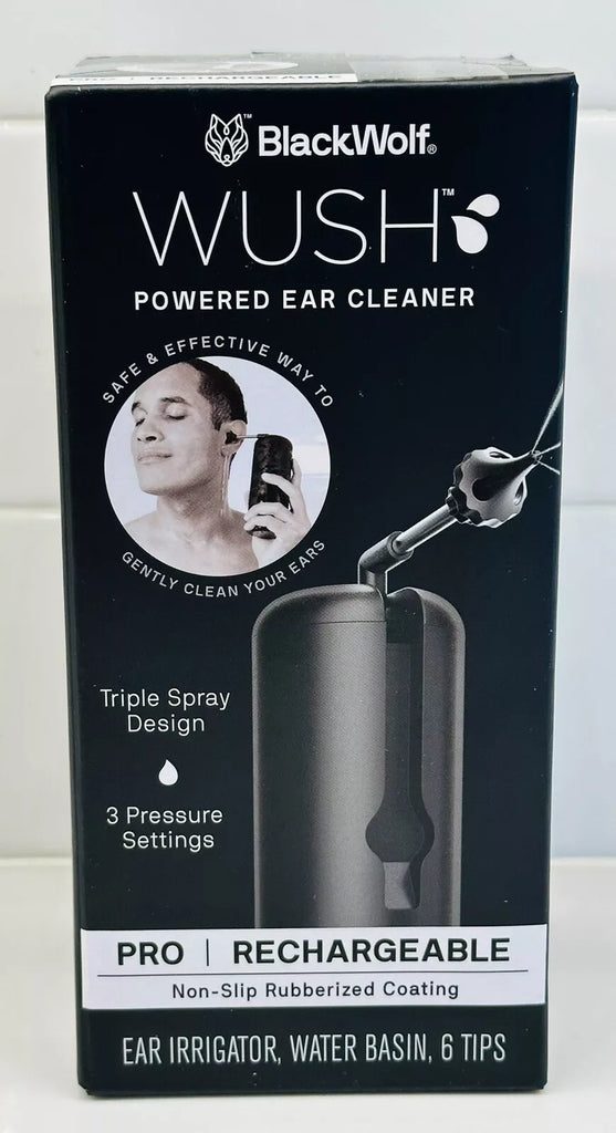 WUSH Pro Water Powered Ear Cleaner Safe Effective Electric Triple Jet Stream