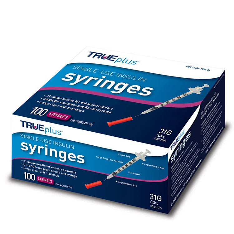 3/10cc  x 31G x x 8mm (5/16")l Insulin Syringes