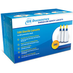 US Diagnostics Safety Lancets, Box of 100